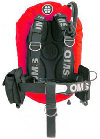 Beaver OMS Indian Red/Black 32Lb-14.5Kg Aluminum Comfort Harness III Performance Mono Signature Single Tank BC System S11618053