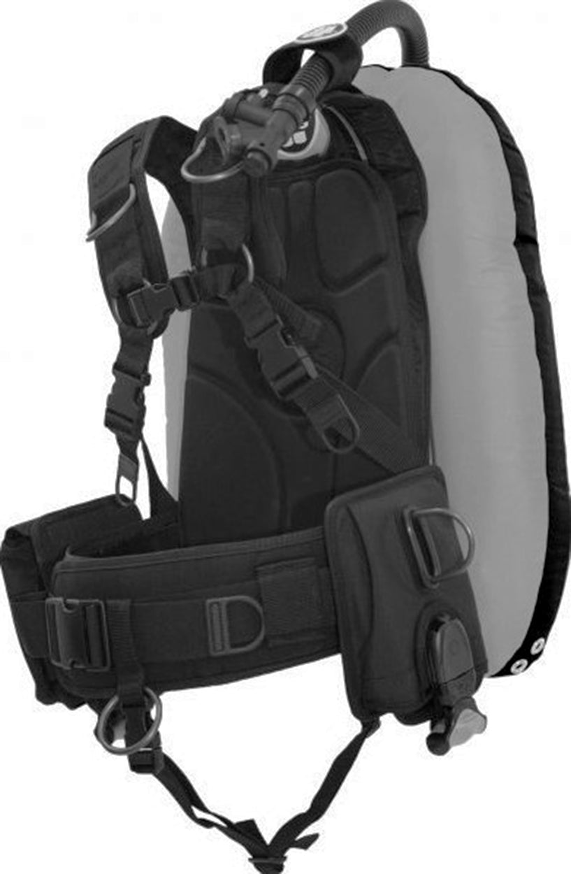 OMS Grey/Black 27Lb12.5Kg IQ Lite Cummerband Signature Harness Performance Mono Wing BC System Size XL S11518056