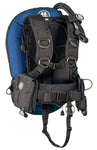 OMS Ocean Blue/Black 32Lb14.5Kg IQ Lite Cummerband Signature Harness Performance Mono Wing BC System Size XL S11718051