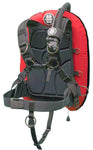 Beaver OMS Indian Red/Black 27Lb-12.5Kg IQ Lite Harness Performance Mono Wing BC System Size ML  S11518111