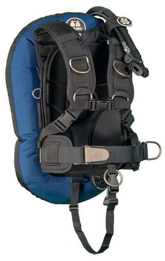 OMS Ocean Blue/Black 27Lb12.5Kg IQ Lite Harness Performance Mono Wing BC System Size S S11718029