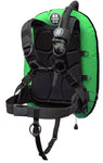 Beaver OMS Lizard Green/Black 27Lb-12.5Kg IQ Lite Harness Performance Mono Wing BC System Size XS S11618045