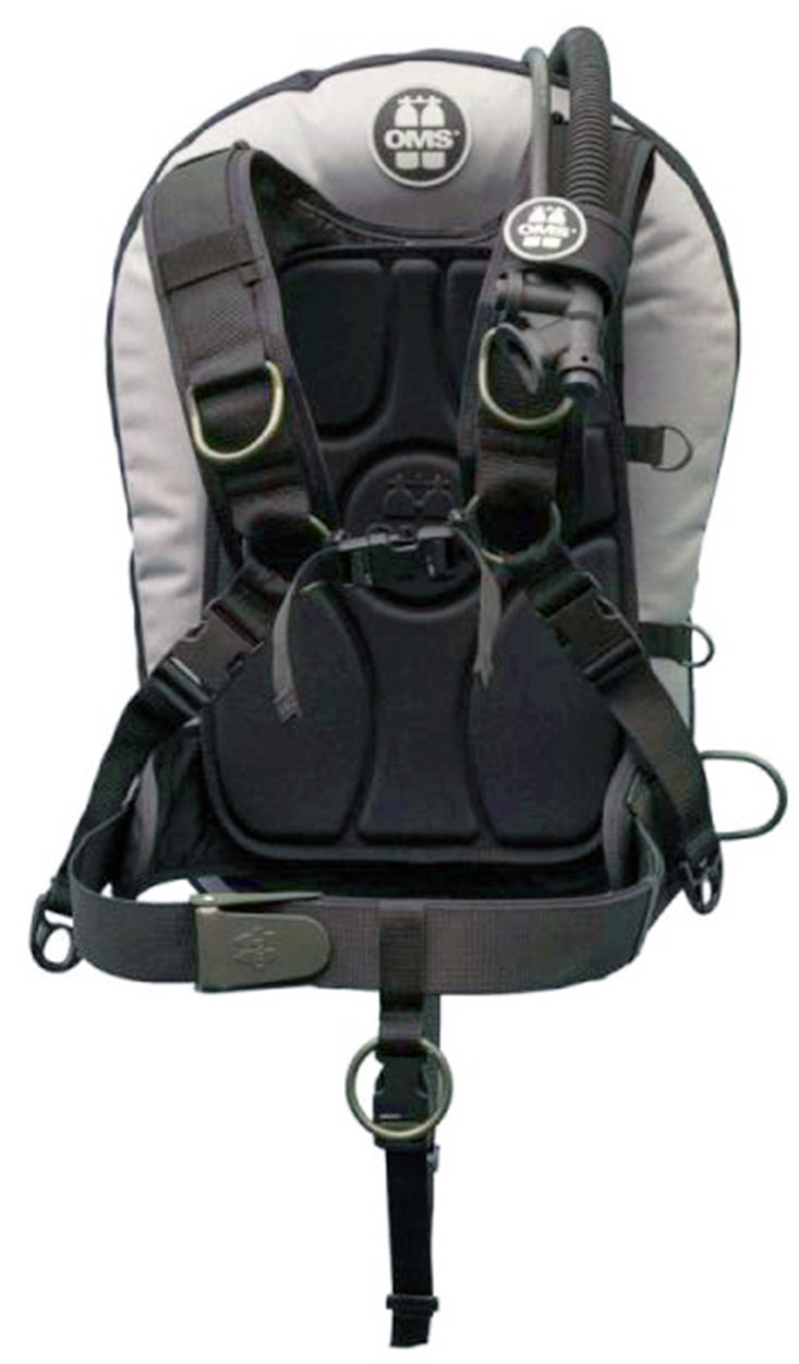OMS Grey/Black 32Lb14.5Kg IQ Lite Harness Performance Mono Wing BC System Size ML S11518107