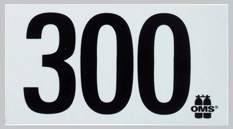 Beaver OMS 300 Maximum Depth Sticker A16918023