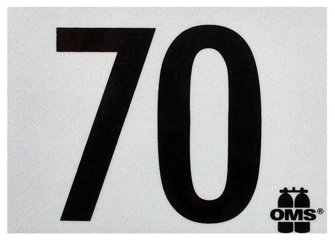 Beaver OMS 70 Maximum Depth Sticker A16918018