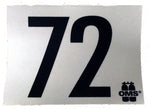 Beaver OMS 72 Maximum Depth Sticker A16918031