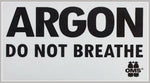 Beaver OMS Inert Gas Do Not Breathe Sticker A16918034