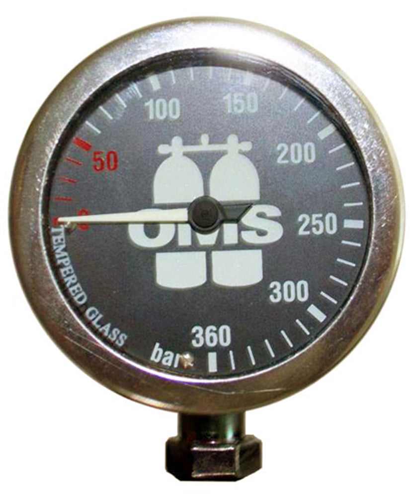 OMS 52mm Master Black Pressure Gauge Bar A14118012