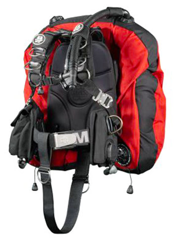 Beaver OMS Indian Red/Black 45/60Lb -20/27Kg Aluminum Comfort Harness III Signature with Deep Ocean Wing S11718094