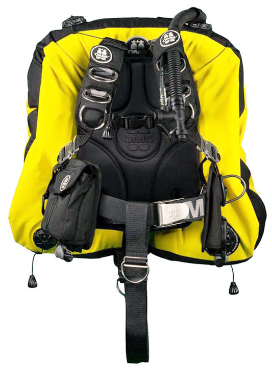 OMS Speed Yellow/Black 45/60Lb 20/27Kg Stainless Steel Comfort Harness III Signature with Deep Ocean Wing S11718071