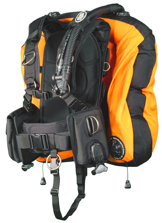 OMS Lava Orange/Black 45/60Lb20/27Kg IQ Lite CB Signature with Deep Ocean 2 Hybrid Wing Size M/L S11818035