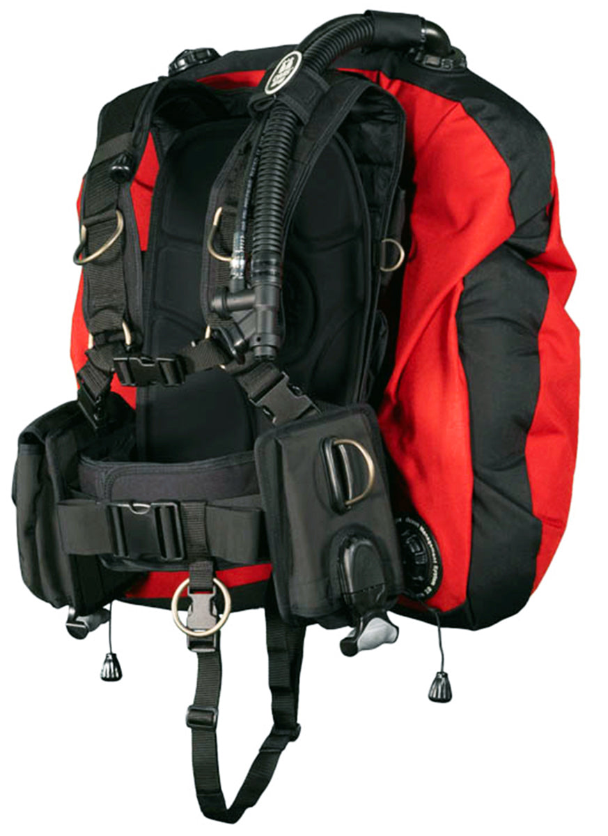 OMS Indian Red/Black 45/60Lb20/27Kg IQ Lite CB Signature with Deep Ocean 2 Hybrid Wing Size M/L S11718098