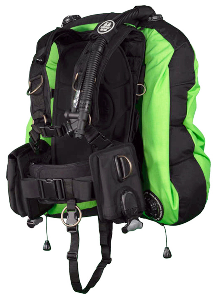 OMS Lizard Green/Black 45/60Lb20/27Kg IQ Lite CB Signature with Deep Ocean 2 Hybrid Wing Size XS S11818057