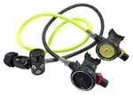 Beaver OMS PVD Black Airstream C Evoque Lite Regulator A-Clamp & Octopus with 75cm & 100cm Miflex Hoses S13318018