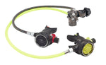 Beaver OMS PVD Black Airstream C Evoque Lite Regulator A-Clamp & Octopus with 75cm & 100cm Miflex Hoses S13318008