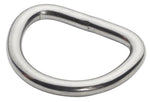 Beaver OMS Straight 1" - 25mm Stainless Steel Flat D-Ring A11910208