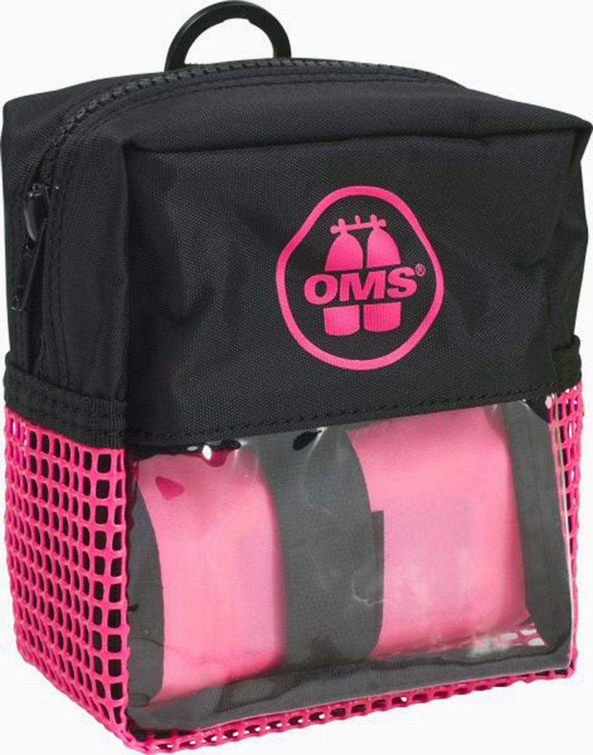 OMS Pink/Black 6.0 Complete Pouch, 1.8 Metre SMB & Reel Safety Set S24218005