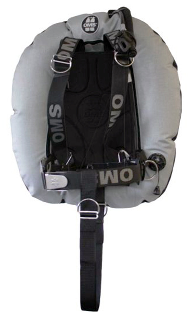 OMS Grey/Black 45Lb20Kg Stainless Steel SmartStream Twin Tank BC System with Performance Double Wing S11518130