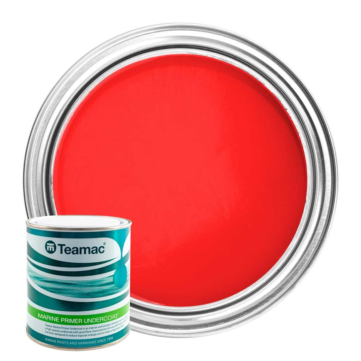 Teamac Marine Undercoat Paint in Red (1 Litre) PA-130