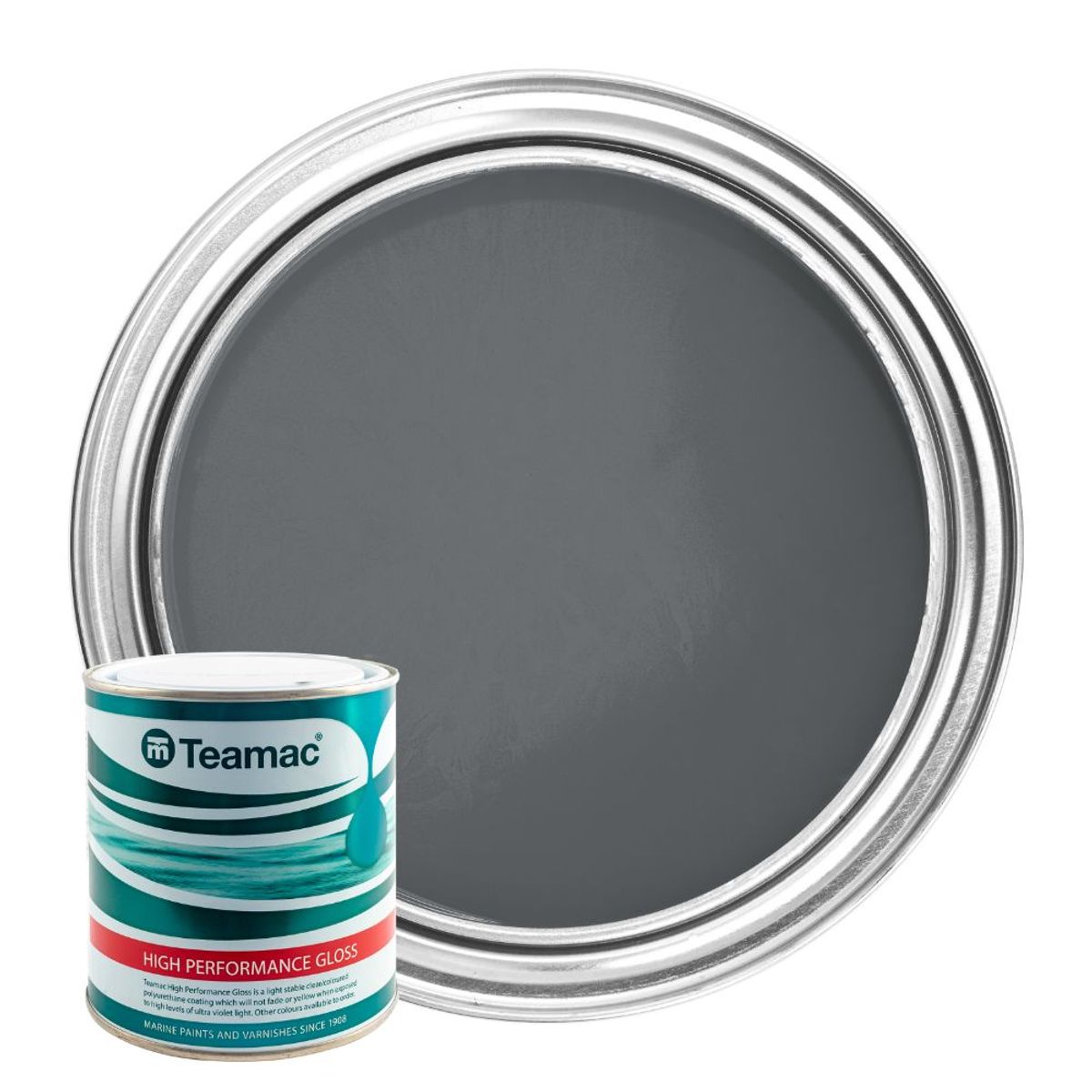 Teamac Marine Gloss Paint in Aircraft Grey (1 Litre / 328) PA-271