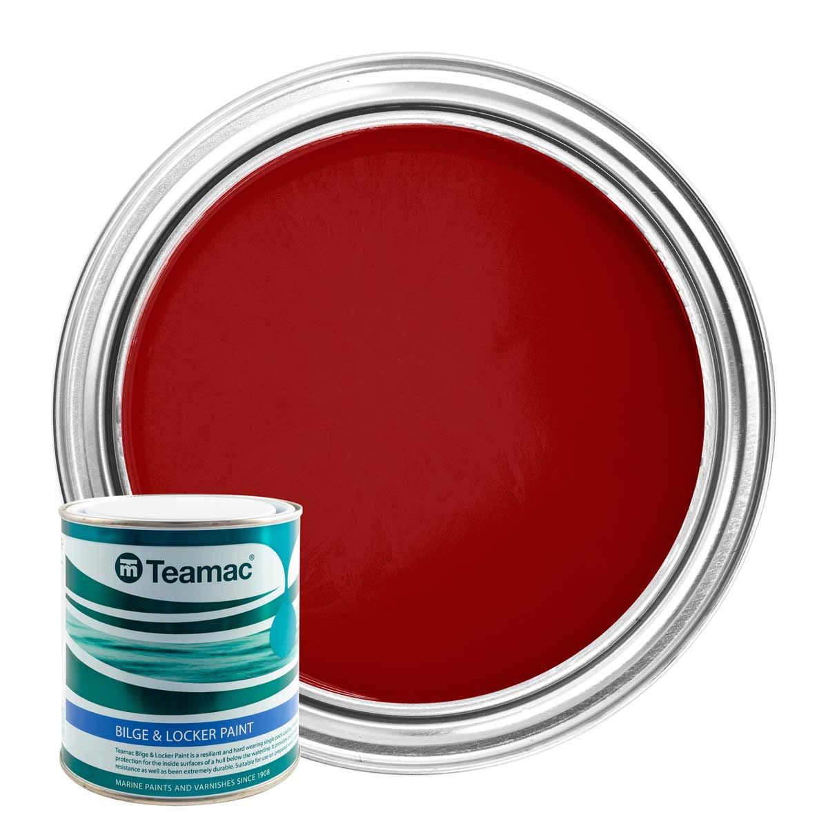 Teamac Red Bilge & Locker Paint (1 Litre) PA-282