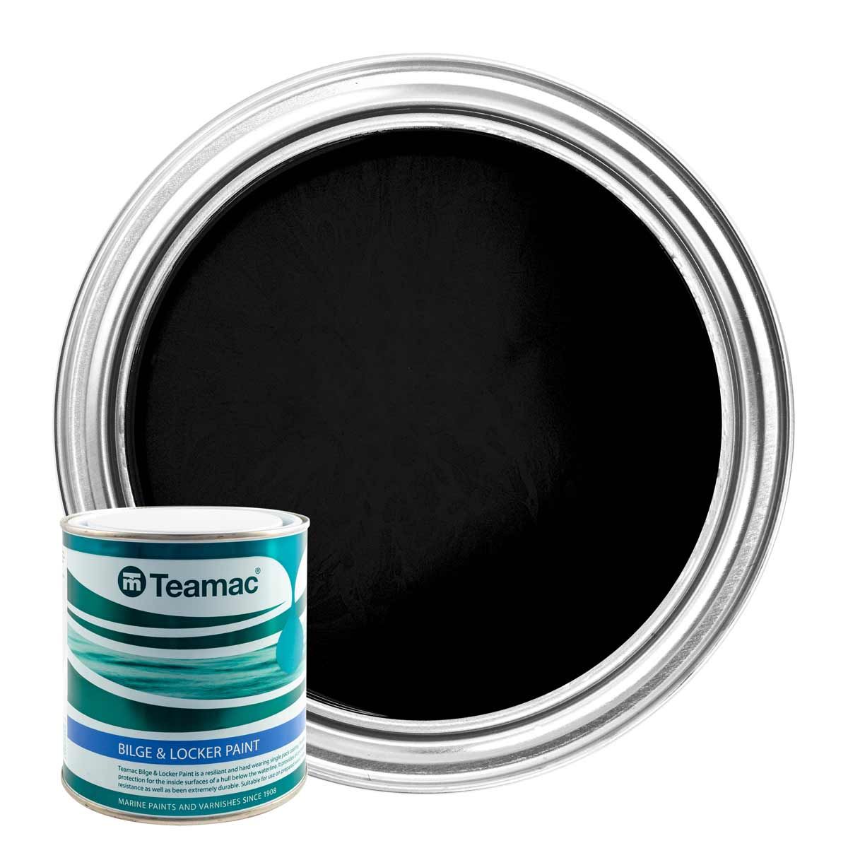 Teamac Black Bilge & Locker Paint (1 Litre) PA-284