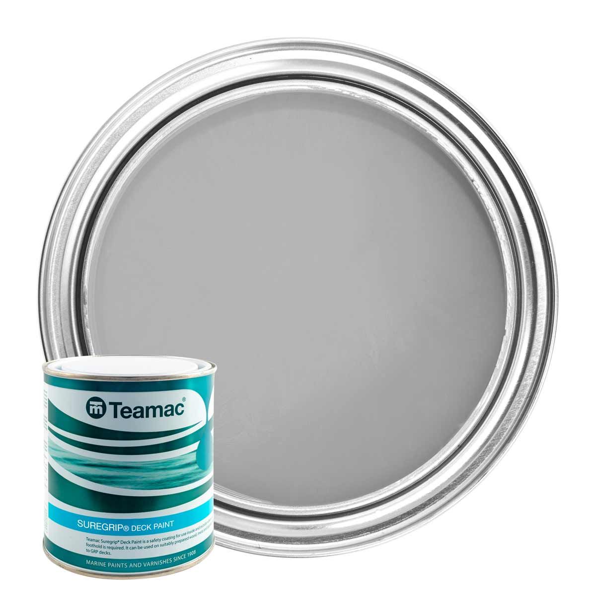 Teamac Suregrip Deck Paint in Light Grey (1 Litre) PA-346