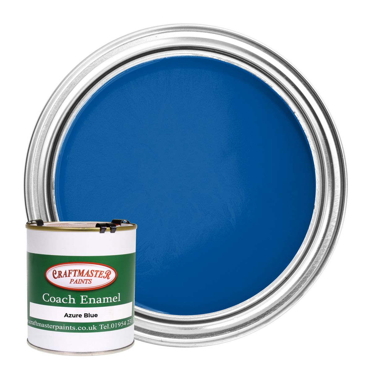Craftmaster Coach Enamel Boat Paint in Azure Blue (500ml) PA-603