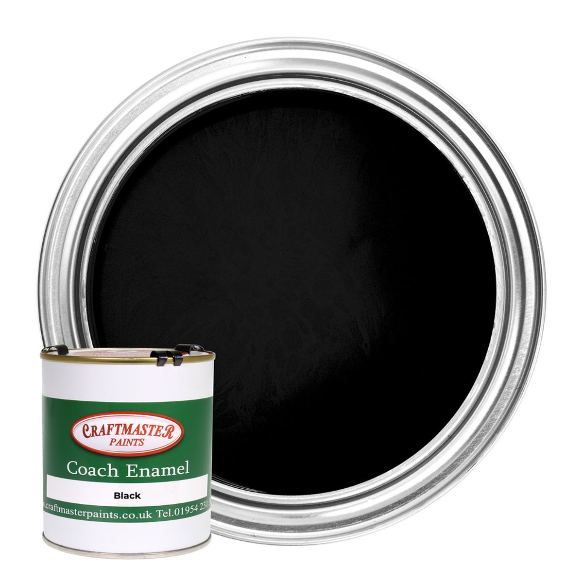 Craftmaster Coach Enamel Boat Paint in Black (500ml) PA-607