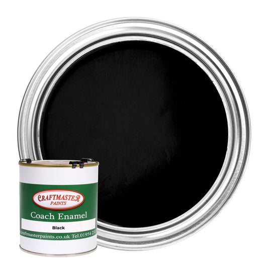 Craftmaster Coach Enamel Boat Paint in Black (500ml) PA-607
