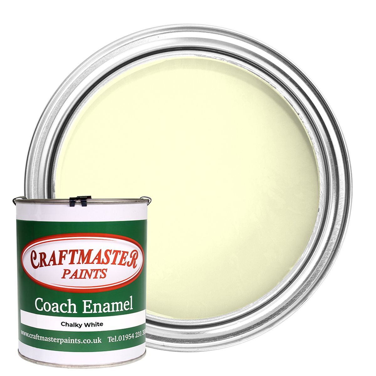 Craftmaster Coach Enamel Boat Paint in Chalky White (1 Litre) PA-610