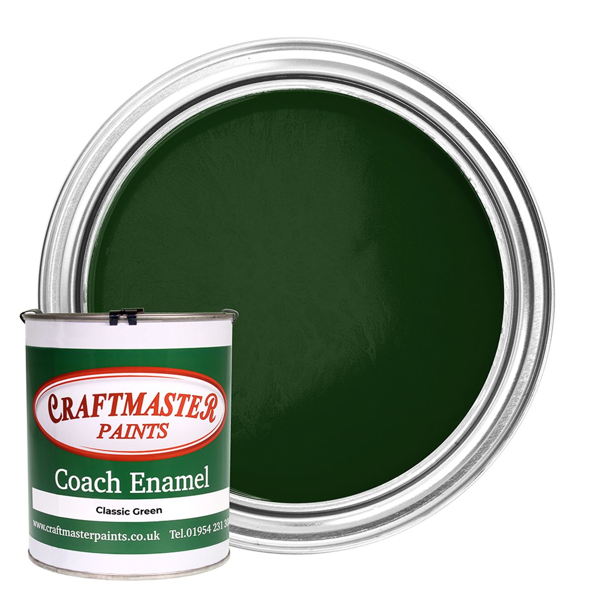 Craftmaster Coach Enamel Boat Paint in Classic Green (1 Litre) PA-612