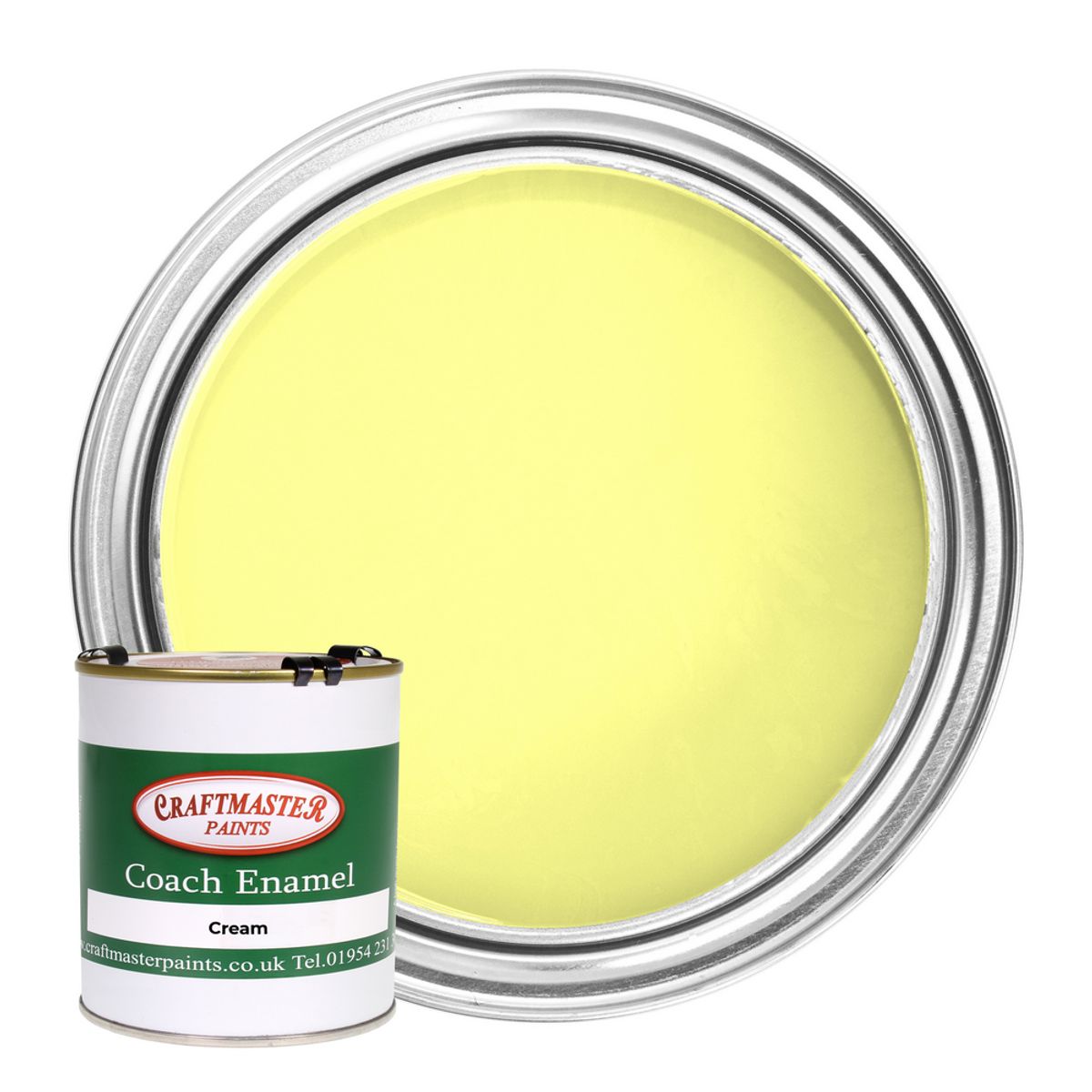 Craftmaster Coach Enamel Boat Paint in Cream (500ml) PA-615