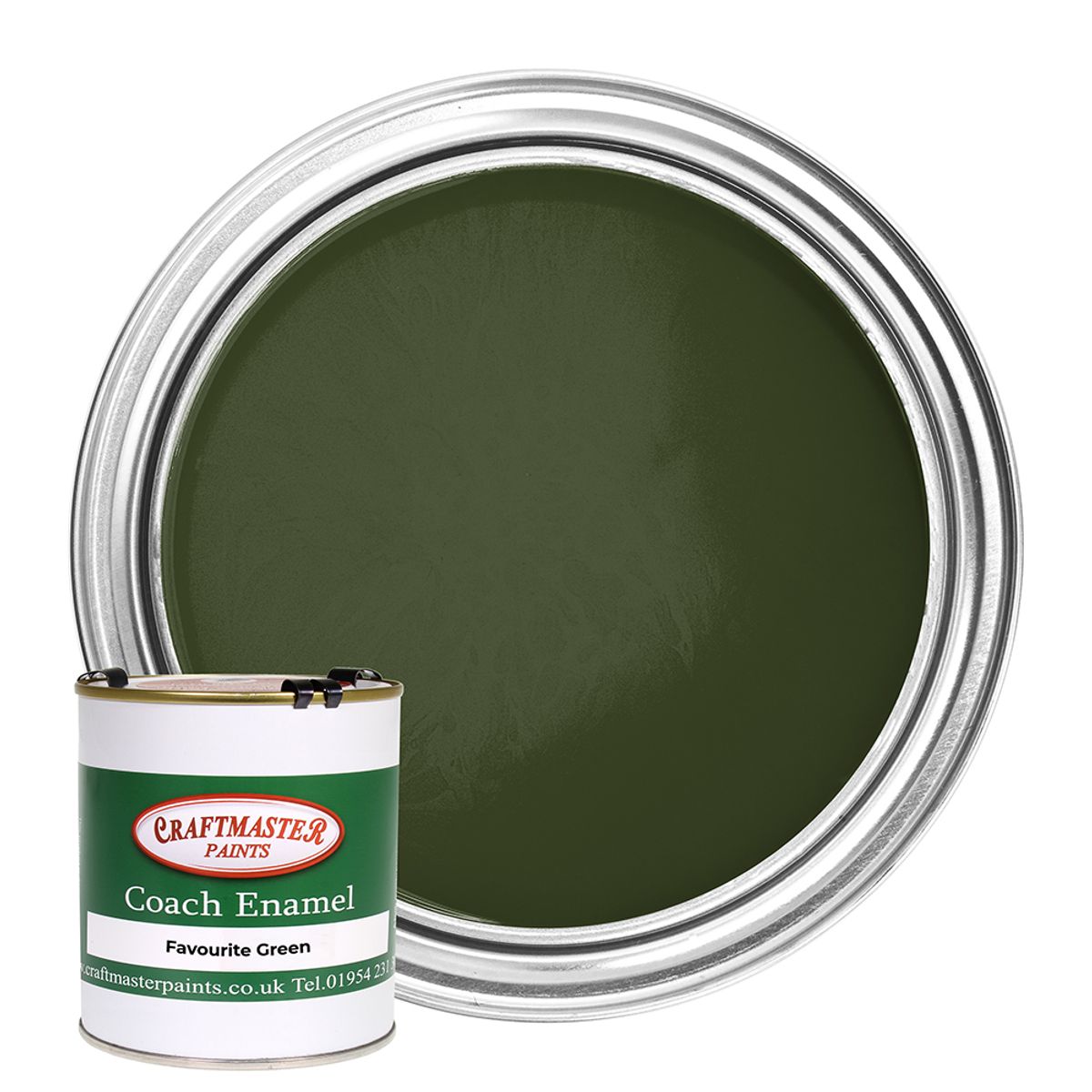 Craftmaster Coach Enamel Boat Paint in Favourite Green (500ml) PA-623