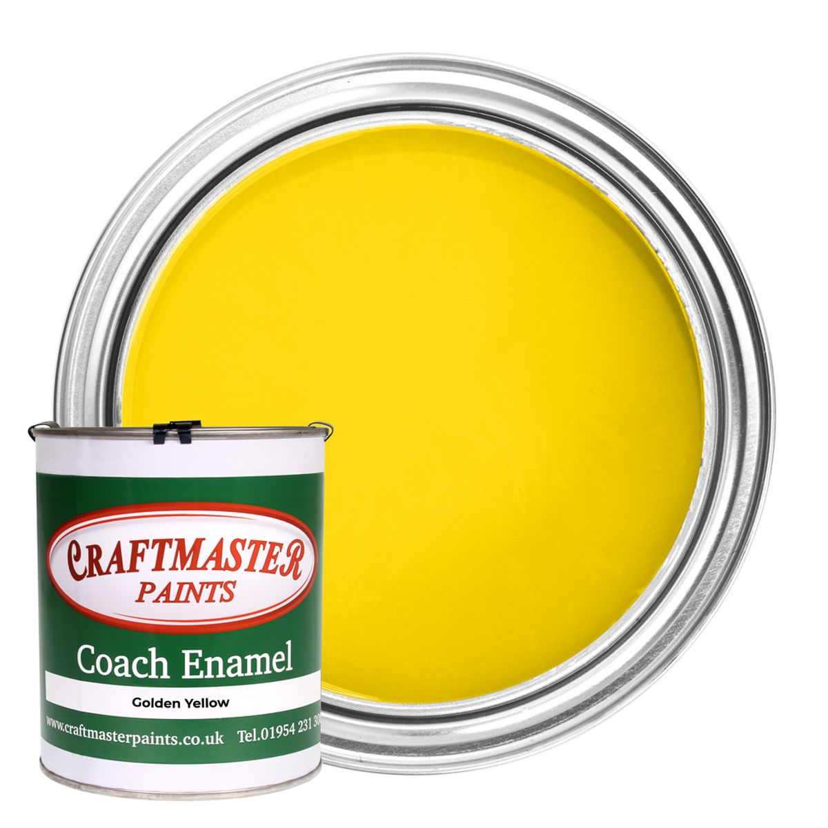 Craftmaster Coach Enamel Boat Paint in Golden Yellow (1 Litre) PA-624