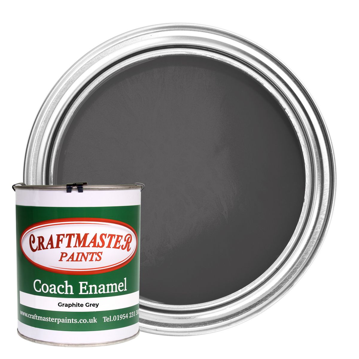 Craftmaster Coach Enamel Boat Paint in Graphite Grey (1 Litre) PA-626