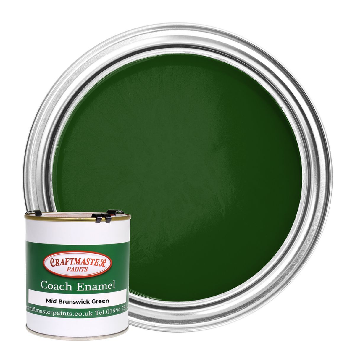 Craftmaster Coach Enamel Boat Paint in Mid Brunswick Green (500ml) PA-631