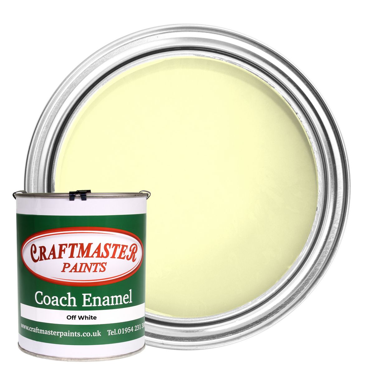 Craftmaster Coach Enamel Boat Paint in Off White (1 Litre) PA-634