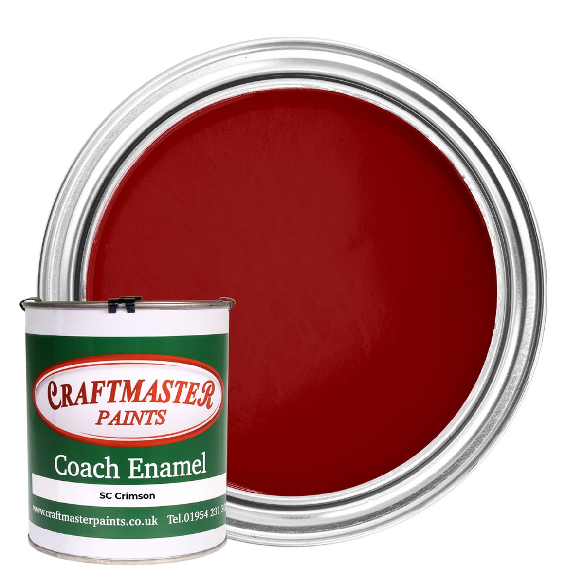 Craftmaster Coach Enamel Boat Paint in SC Crimson (1 Litre) PA-638