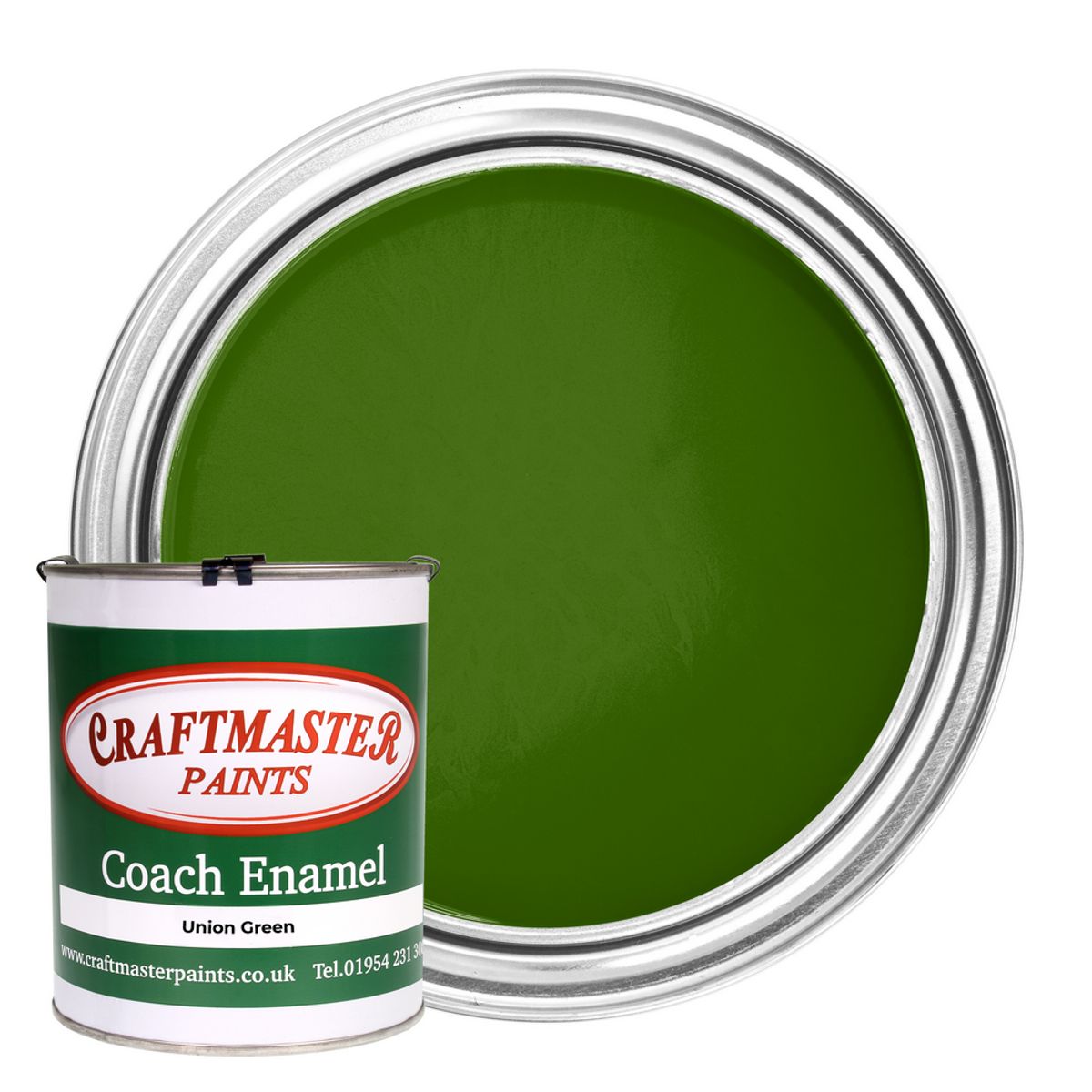 Craftmaster Coach Enamel Boat Paint in Union Green (1 Litre) PA-644