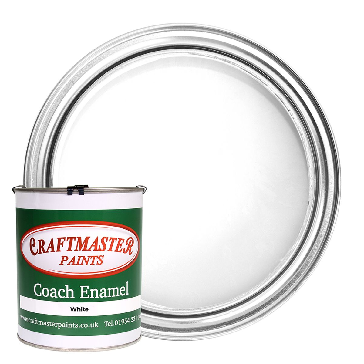 Craftmaster Coach Enamel Boat Paint in White (1 Litre) PA-646