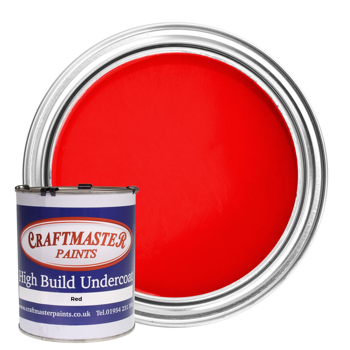 Craftmaster Undercoat Boat Paint in Mid Red (1 Litre) PA-664