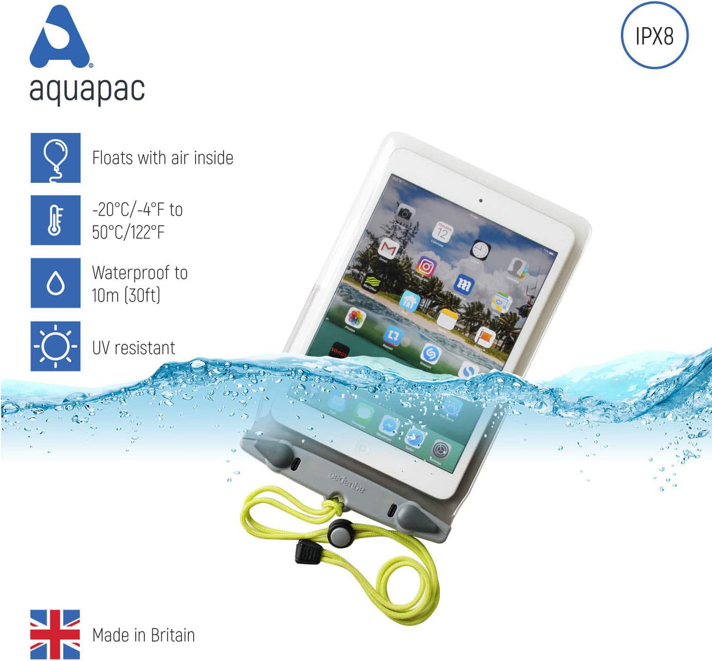 Aquapac Mini Tablet Case Foam - waterworldsports.co.uk