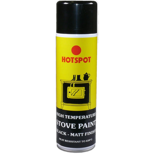 Hotspot High Temperature Black Aerosol Stove Paint - 450ml R37/L