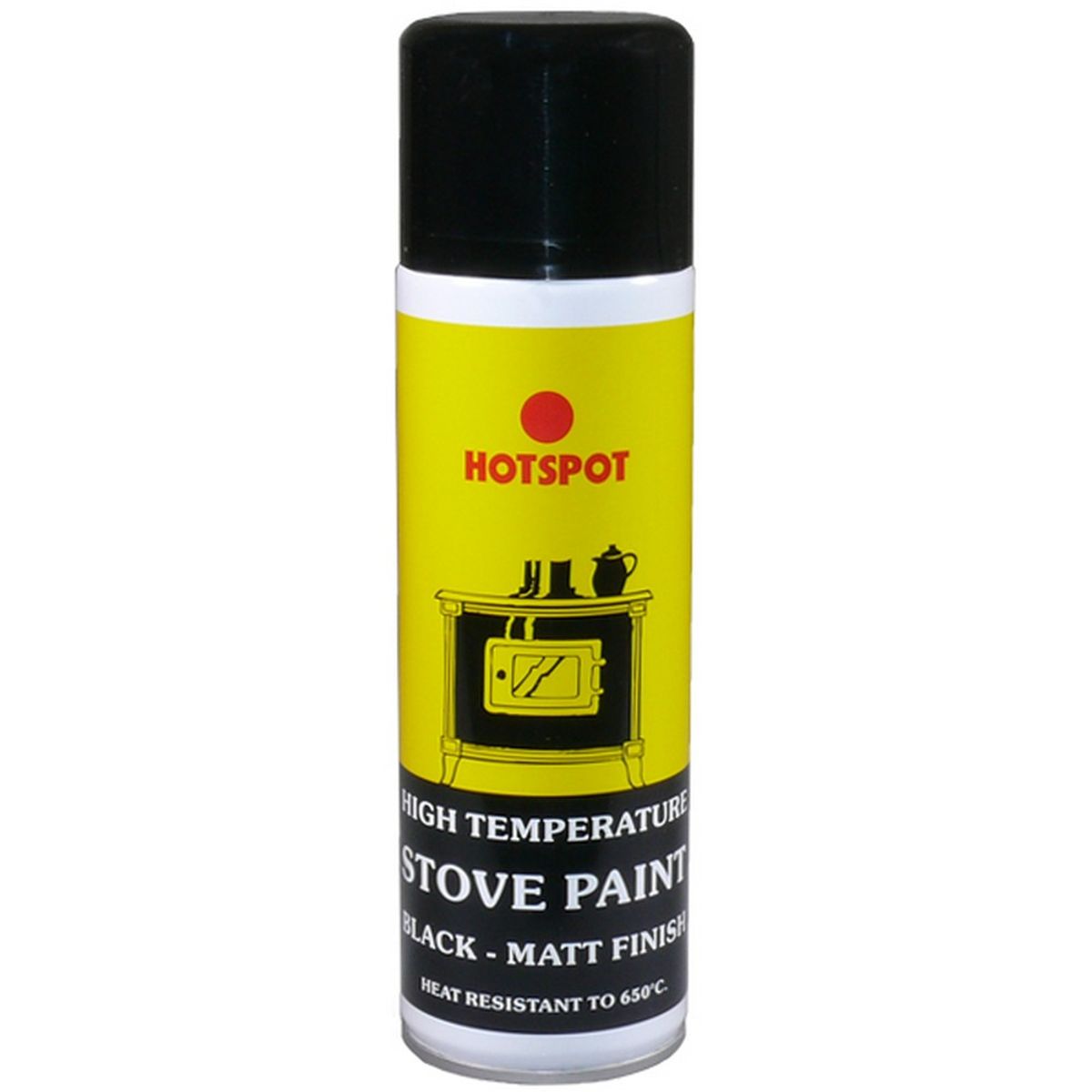 Hotspot High Temperature Black Aerosol Stove Paint - 250ml R37/S