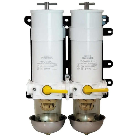 Racor 75/1000VMA10 Duplex Fuel Filter (10 Micron, Heat Shield) RAC-751000VMA10