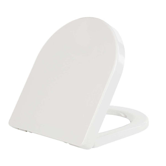 AG Luxury Heavy Weight Wrap Over Top Fix Toilet Seat (White)