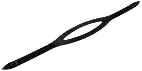 Beaver Slim Line Mask Strap Black Silicone