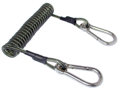 Beaver Stainless Steel Carabiner Cable Spring Line