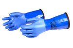 SiTech Blue PVC glove standard, with liner - XL - pair